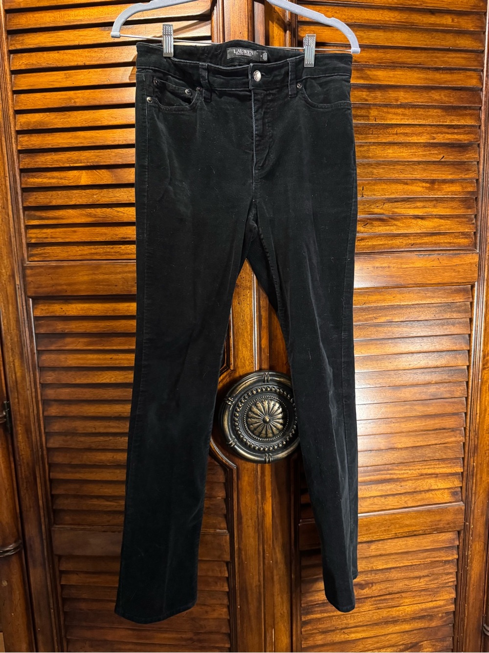 Lauren Ralph Lauren Black Women’s Corduroy Jeans Pants